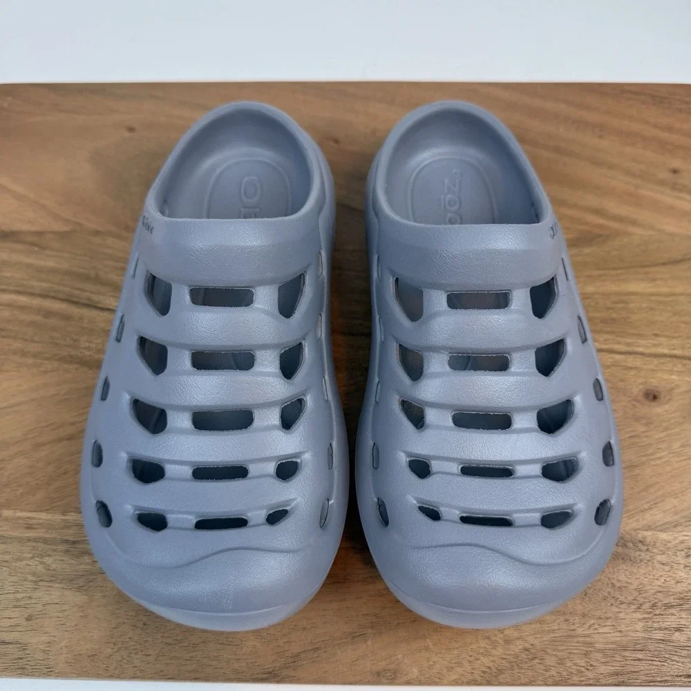 New‎ Big Kids Oboz Unisex Whakata Coast Gray Slip On Clogs Mules Shoes Size 3 Y